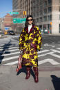 <p>A guest poses during New York Fashion Week. <em>[Photo: Getty]</em> </p>