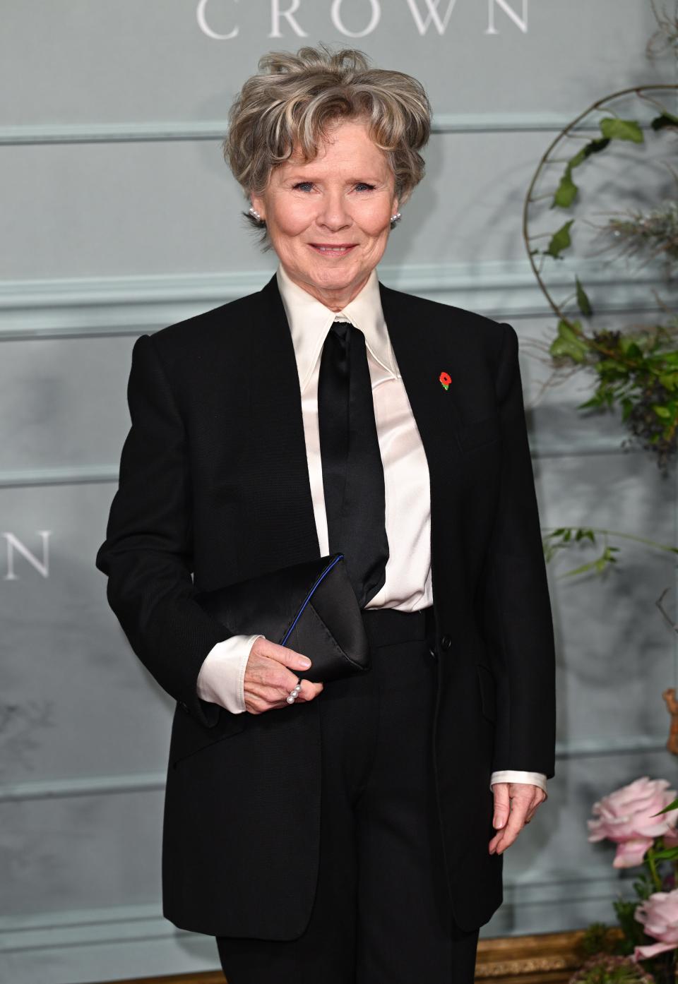 Imelda Staunton attends "The Crown" season five premiere.