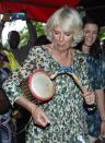 <p>The Duchess of Cornwall visits the National Cultural Centre in Kumsai, where she viewed local arts and craft making. </p>