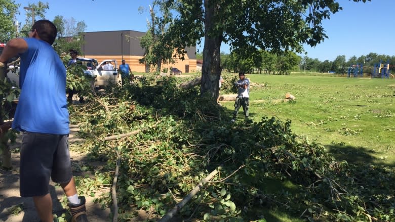 Long Plain First Nation continues cleanup as a few people return home