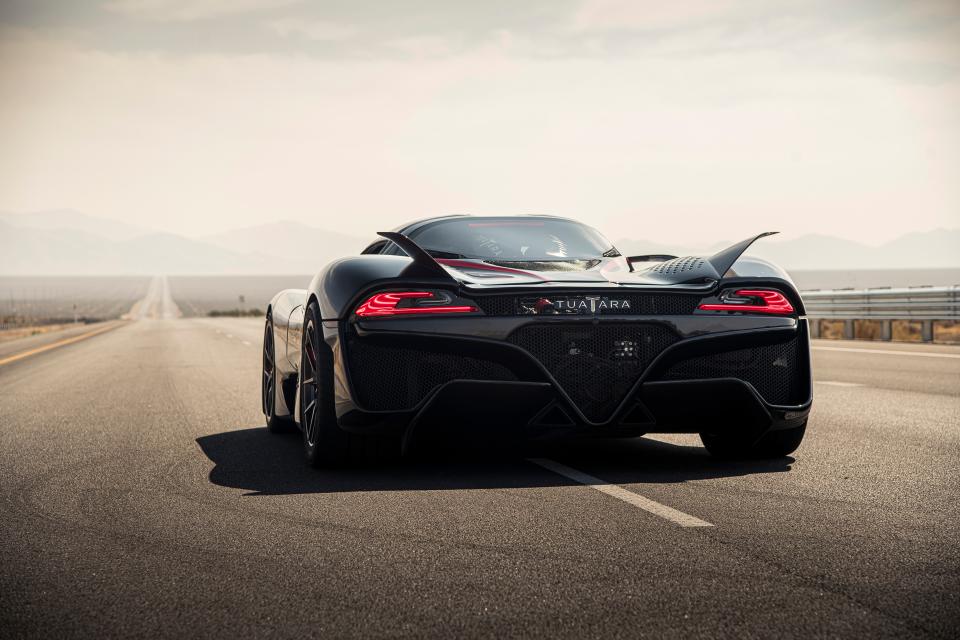 The rear view of the SSC Tuatara, which is all most people will see.