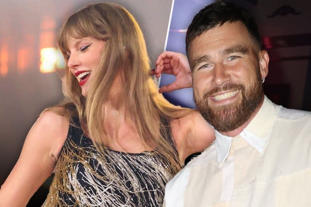 Travis Kelce Shows Taylor Swift Support At Eras Tour Concert In Paris After  Filming 'Grotesquerie'