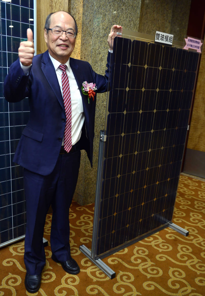 安集科技的太陽能電廠截至今年10月底，裝置容量已達83MW，明年則有100MW，躍升為能源概念股；圖為董事長黃國棟。（圖／報系資料庫）
