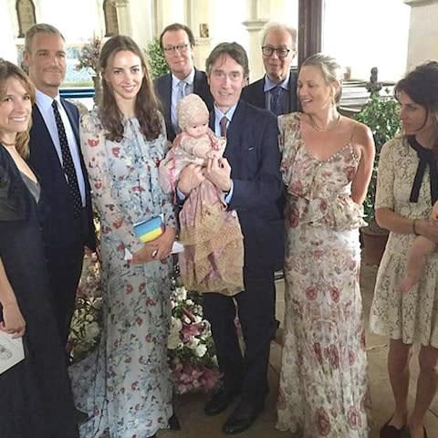 Kate Moss at the christening of Iris, the daughter of the Marquess of Cholmondeley - Credit: Instagram