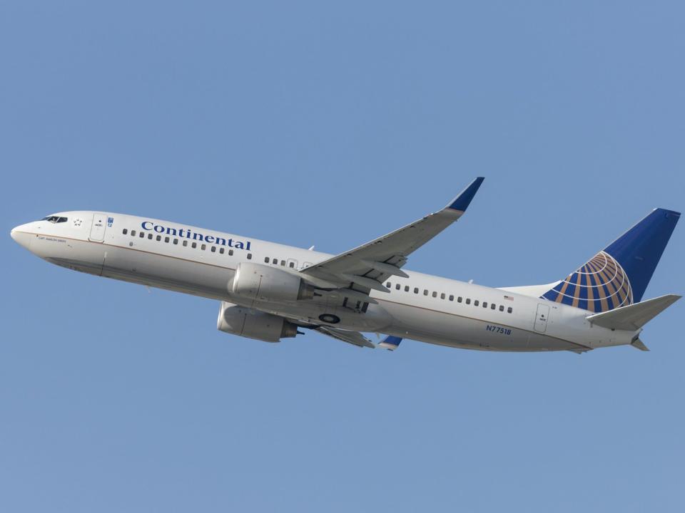 Continental Airlines Boeing 737