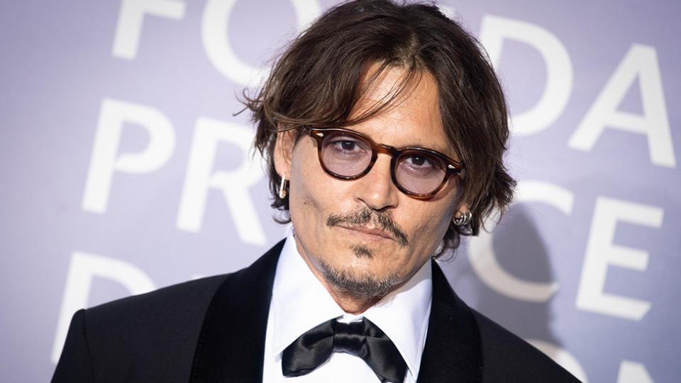 Johnny Depp on the red carpet