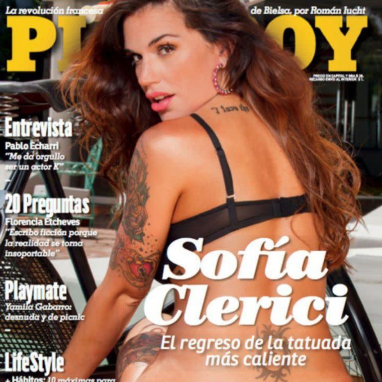 Sofía Clerici protagonizó una tapa de PlayBoy en 2012