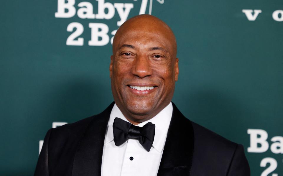 US television producer Byron Allen arrives for the 2023 Baby2Baby Gala in Los Angeles, California, on November 11, 2023. 