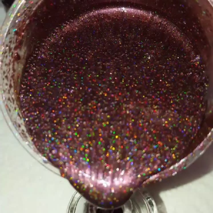 Here’s a video of glitter nail polish getting blended, and it’s unbelievably soothing
