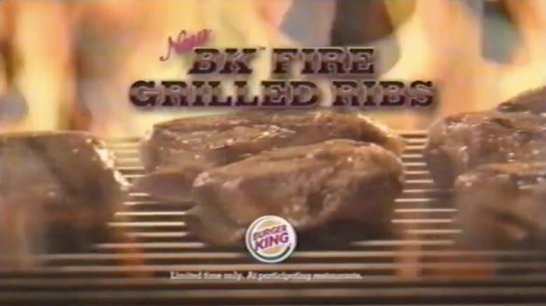 Burger King's fire-grilled ribs