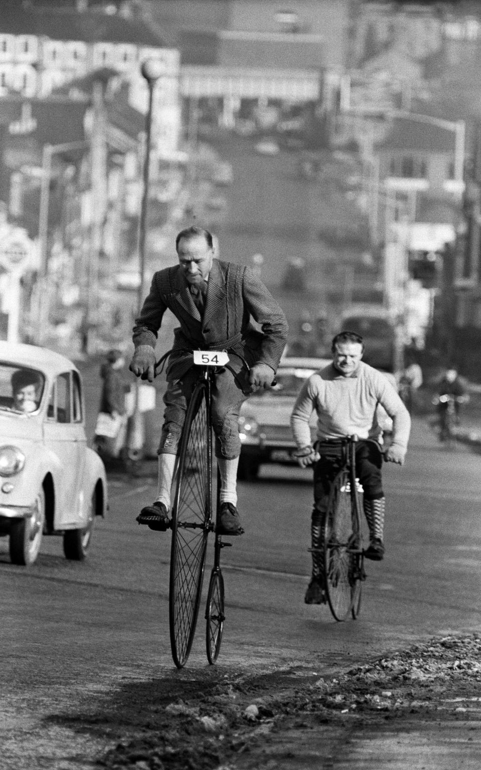 London to Brighton Bike Ride, 9th February 1969. (Photo by Eric Piper/Mirrorpix/Getty Images)  - Getty