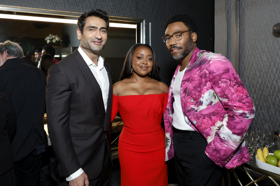 Kumail Nanjiani, Quinta Brunson, and Donald Glover attend the 2024 Peabody Awards