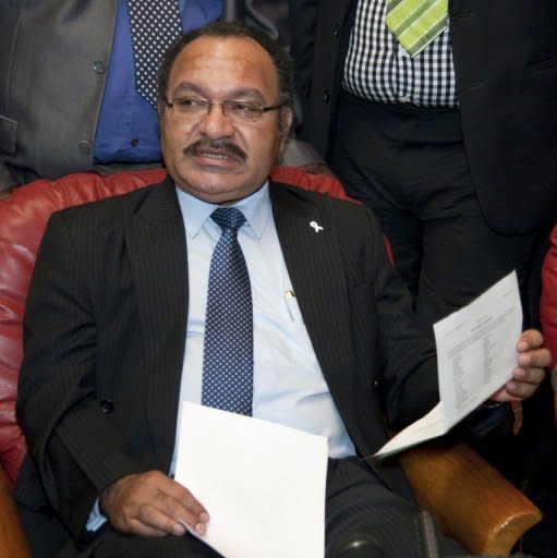 PNG Prime Minister Peter O'Neill, pictured in 2011. O'Neill claimed the judiciary was biased and rejected the decision, which led Thursday to Deputy Prime Minister Belden Namah and 10 police storming into the court to arrest Chief Justice Sir Salamo Injia