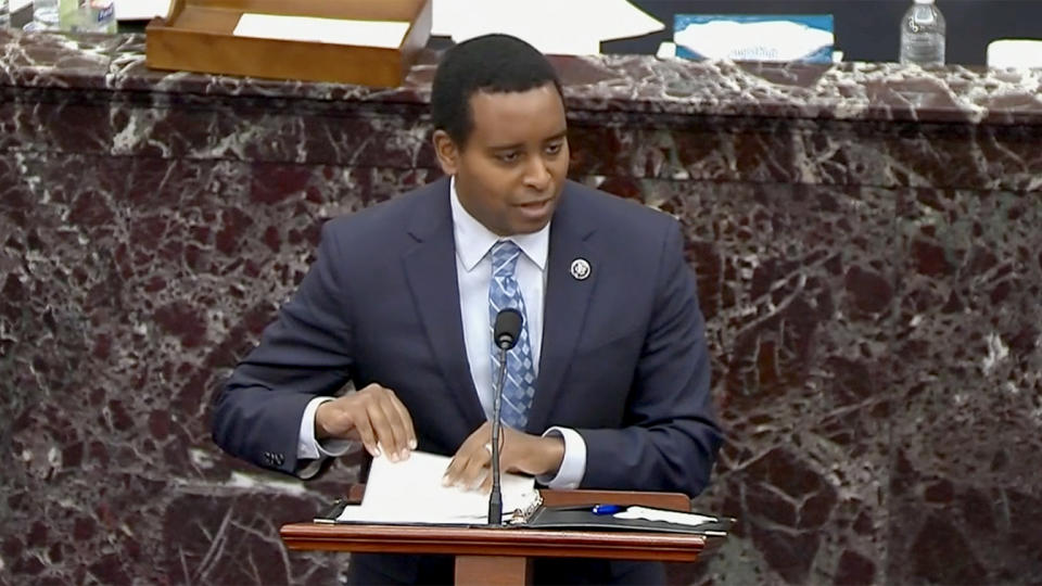 Rep. Joe Neguse. (via Reuters Video)