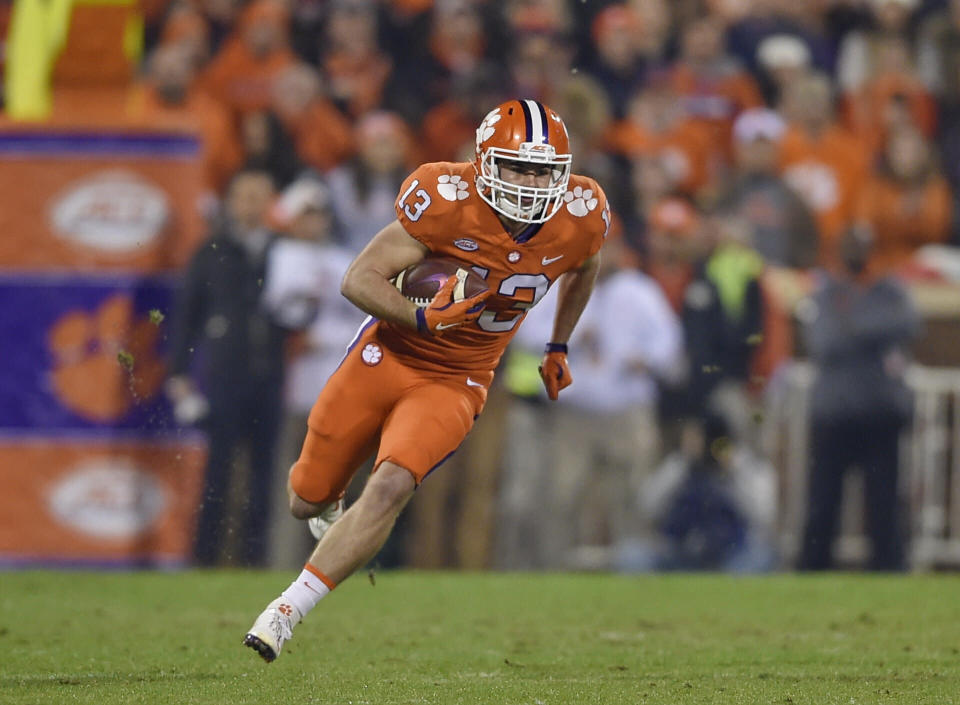 Clemson's Hunter Renfrow was picked by the Oakland Raiders in the fifth round of the NFL draft. (AP)