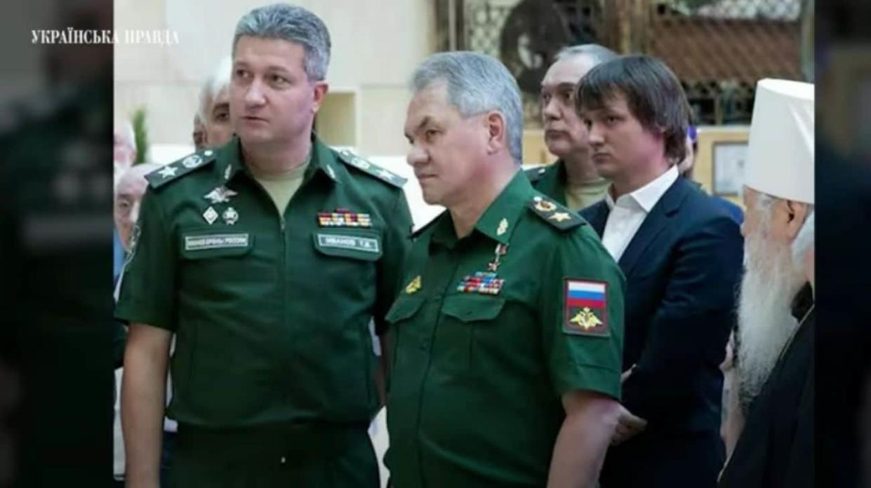 Timur Ivanov, Russia's Deputy Defence Minister and Sergei Shoigu, Russia's Defence Minister. Photo: Screenshot