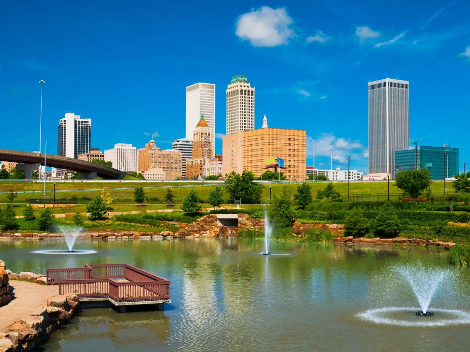 Tulsa, Oklahoma skyline.