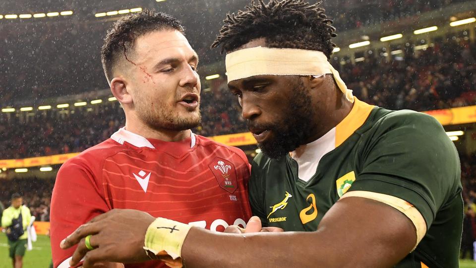 Ellis Jenkins played against South Africa captain Siya Kolisi in Cardiff  in 2021