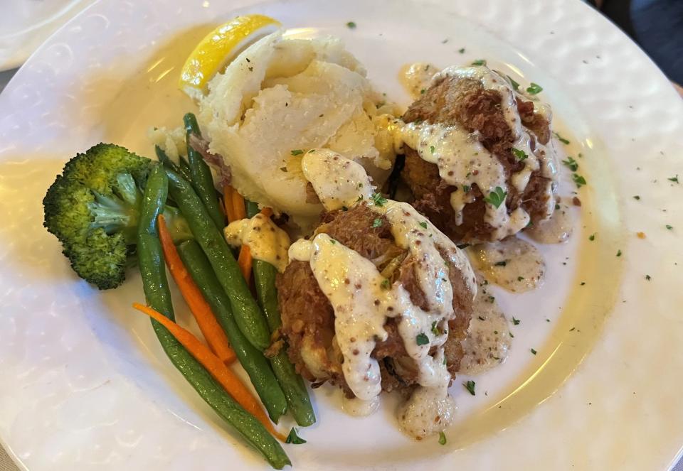 At Pietro's on the River in Jensen Beach, the jumbo lump crabcakes were delicately seasoned with the right amount of Old Bay, allowing the crab flavors to shine.