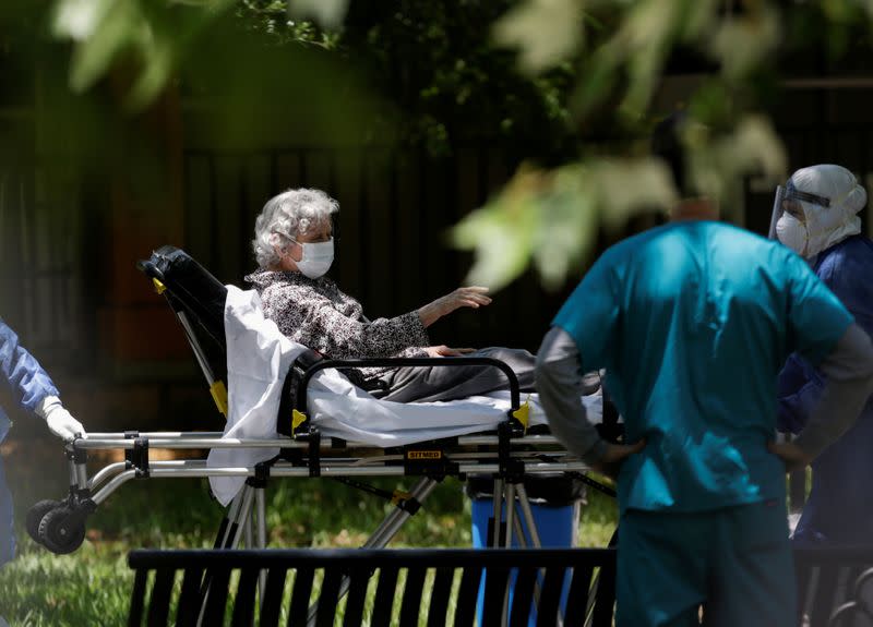 FILE PHOTO: The spread of the coronavirus disease (COVID-19) in Guadalupe, outskirts of Monterrey