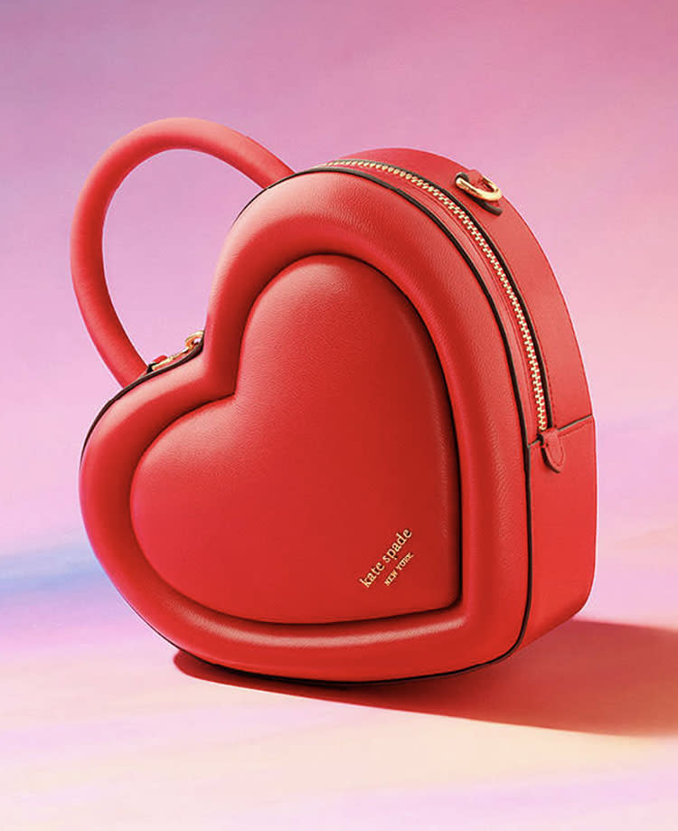 kate spade new york valentines day collection 2024, heart bag