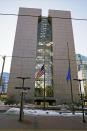 The Hennepin County Government Center is shown, Wednesday, Feb. 23, 2021, in Minneapolis, where the trial of former Minneapolis police officer Derek Chauvin will begin with jury selection March 8. Chauvin is charged with murder in the death of George Floyd during an arrest last May in Minneapolis. (AP Photo/Jim Mone)