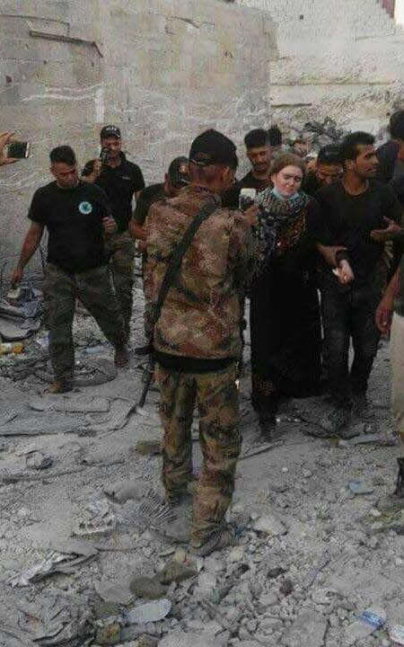 German 16-year-old Linda Wenzel in Mosul's Old City