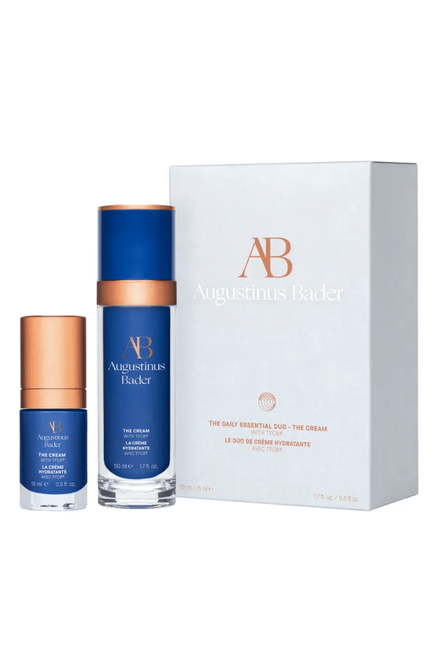 <p>Augustinus Bader Daily The Cream Set, $221.25 (from $369), <a href="https://shop-links.co/1778665188721446100" rel="nofollow noopener" target="_blank" data-ylk="slk:available here" class="link ">available here</a>.</p>
