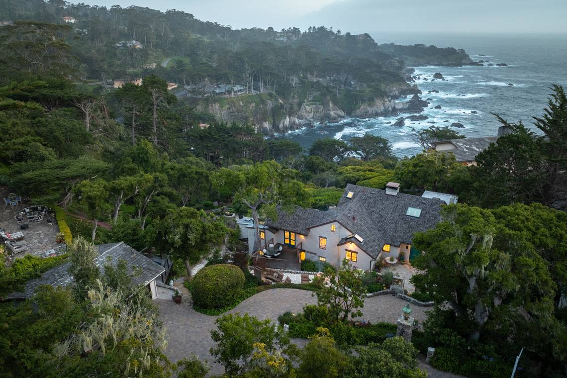 Stonewater overlooks the ocean in Carmel Highlands, California.