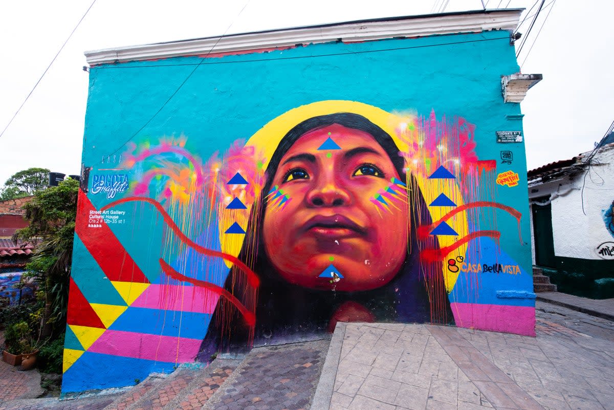A mural in La Candelaria neighbourhood, Bogota (Pro Colombia)