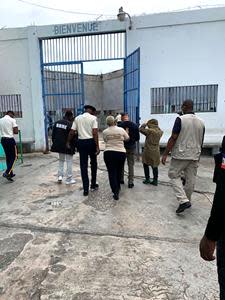Entering a Haitian Prison Facility, Photo courtesy of Health through Walls, Inc.