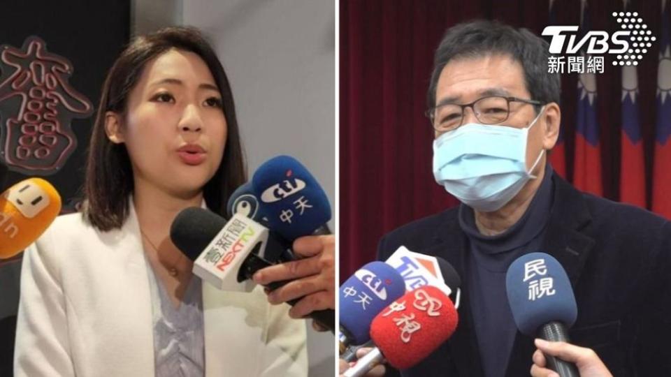 徐巧芯（左）、費鴻泰（右）因北市第七選區立委初選掀起一波「黨內互打」。（合成圖／TVBS資料畫面）