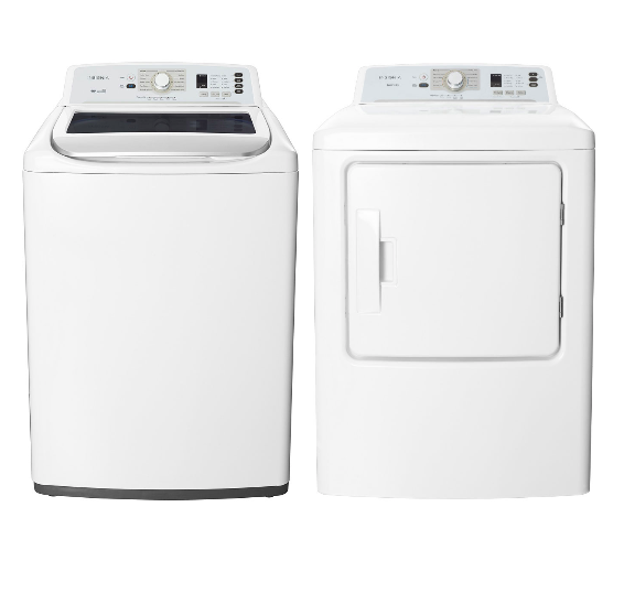 Insignia Top Load Washer and Front Load Electric Dryer (Photo via Best Buy Canada)