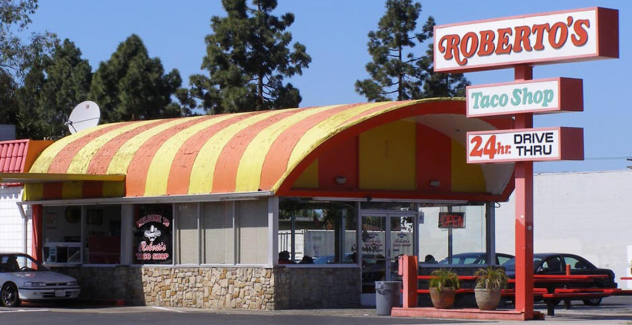 A Roberto's Taco Shop in Chula Vista, Calif., opened in 1980 by Raul Robledo. (Courtesy Roberto’s Taco Shop; LLC)