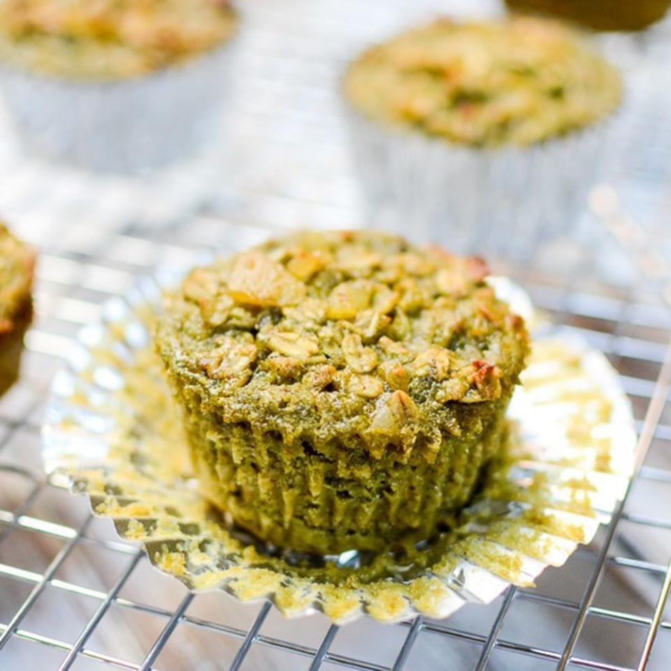 Matcha Ginger Oat Muffins