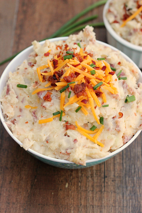 Loaded Garlic Ranch Mashed Potatoes