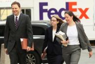 Assistant U.S. Attorney for the Southern District of New York Maurene Comey enters the courthouse ahead of a bail hearing in U.S. financier Jeffrey Epstein's sex trafficking case in New York City