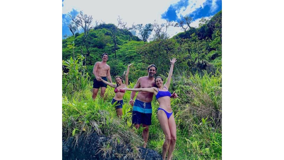 Shailene Woodley and Aaron Rodgers holiday with Miles and Keleigh Teller