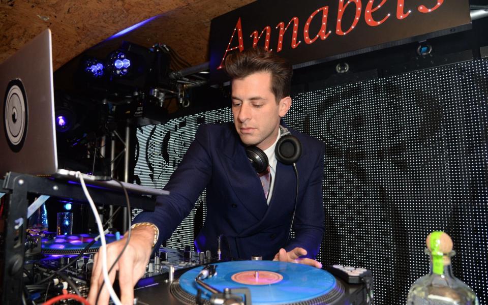 Mark Ronson Mark Ronson performs at Annabel's, London, Britain - 02 Mar 2016 - Rex Features