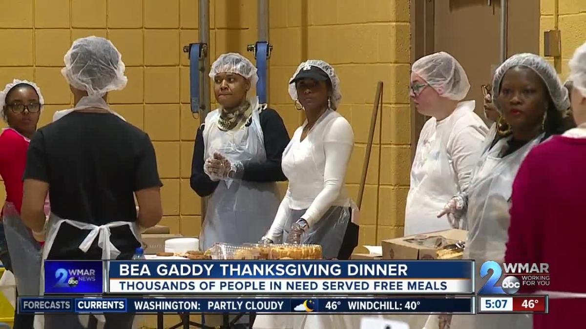 Thousands of people in need served meals at Bea Gaddy Thanksgiving Dinner