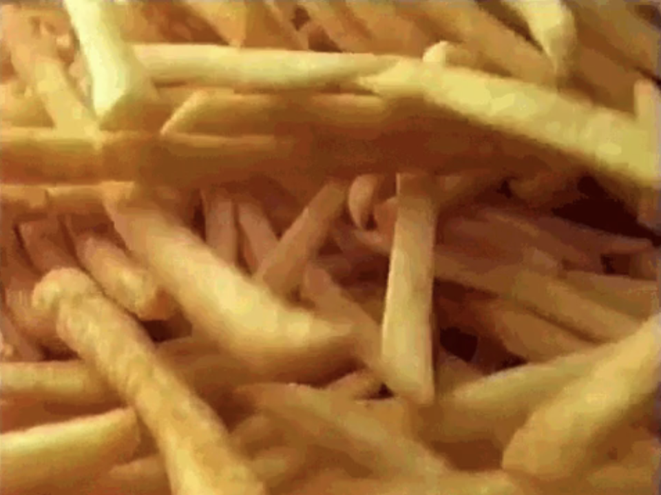 a close-up of french fries