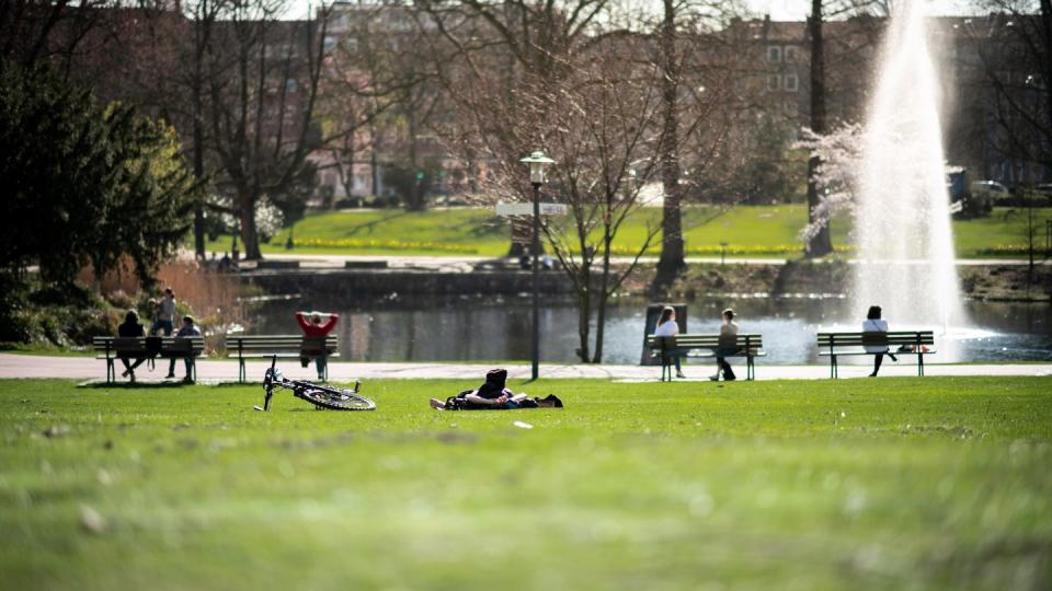 Freundliches Frühlingswetter an Himmelfahrt. (Bild: Fabian Strauch/dpa)