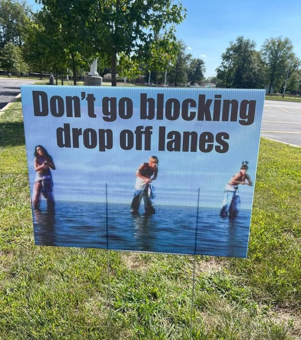 The girl band TLC inspired an important message for parents at Austintown Elementary School in Ohio. (Courtesy of Austintown Elementary School PTA)