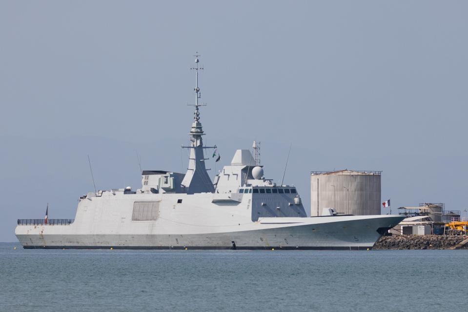 The French navy ship, the FS Languedoc (D653)