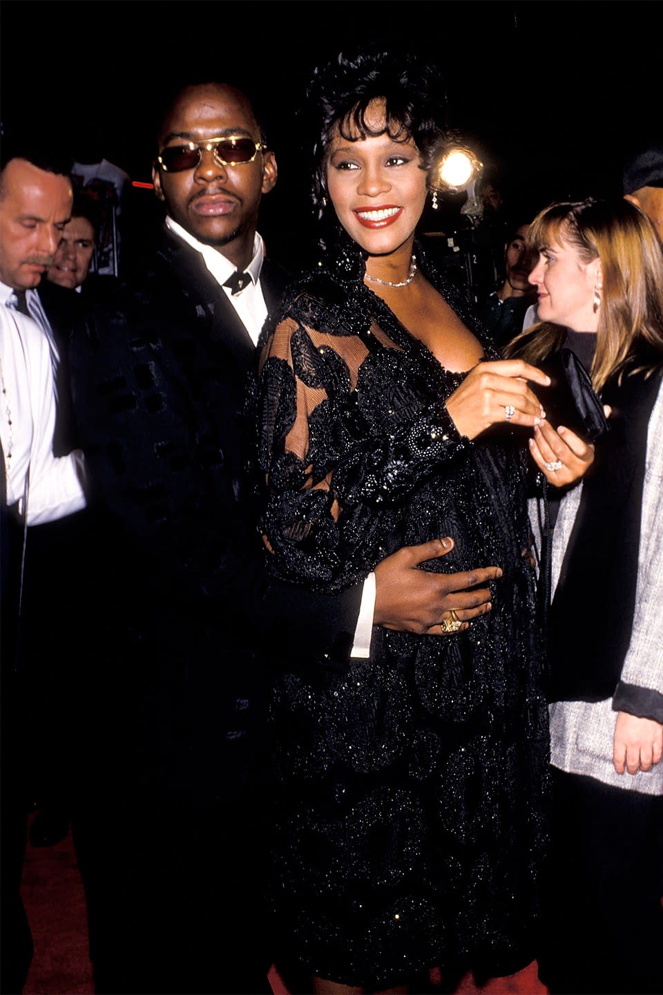 Whitney Houston at the Bodyguard premiere (1992)