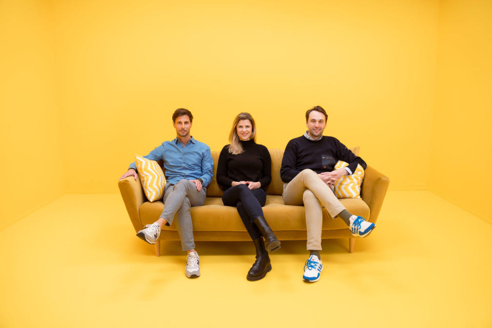 Benedikt Wenninger, Julia Schabert und Dimitrij Miller (von links) haben ihre gut bezahlten Jobs verlassen, um Heimkapital zu gründen. 