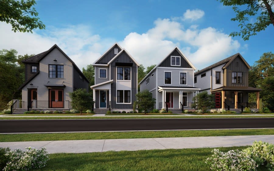 <em>The development will feature two-story homes from Fischer’s Uptown Collection. (Courtesy Photo/Fischer Homes)</em>