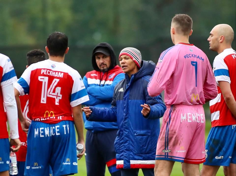 <p>Mary Phillip coaches Peckham Town Football Club</p> (Avis Action Images)