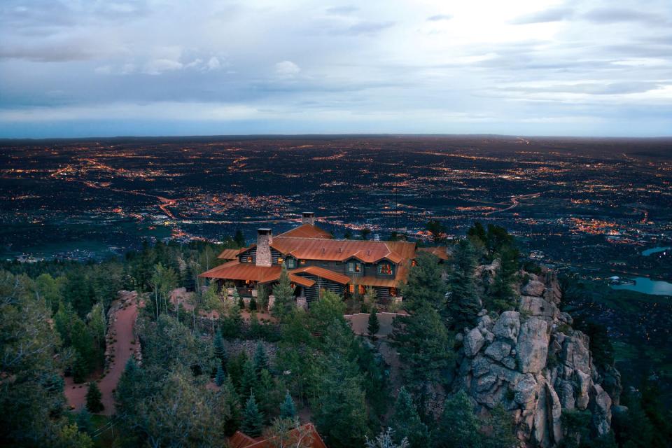 Aerial view of Cloud Camp at The Broadmoor