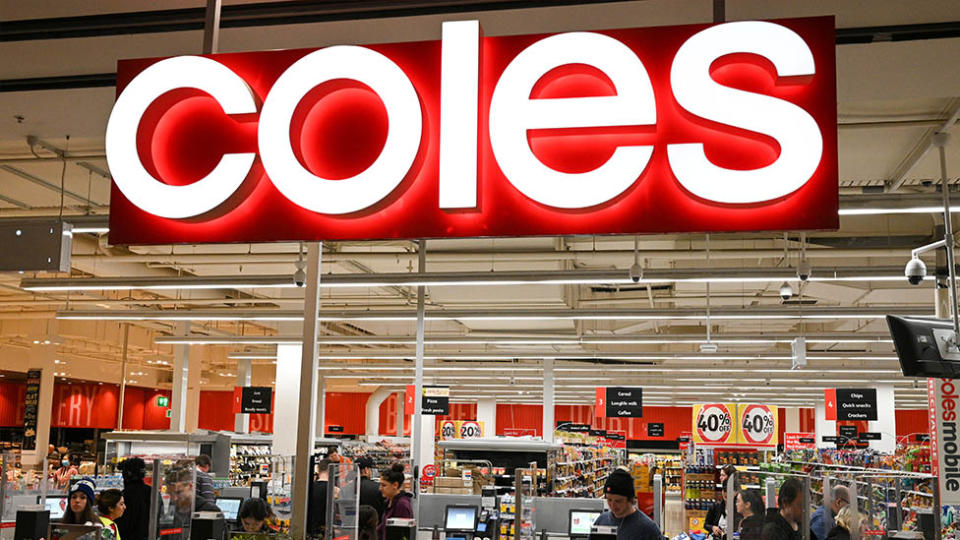 Coles is still encouraging customers to be Covid-safe while shopping in the lead up to Christmas. Source: AAP